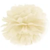 Væv pompom ø 25 cm Cremefarvet