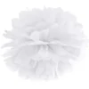 Væv pompom ø 25 cm Hvid