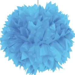 Væv pompom ø 30 cm Lyseblå