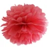 Væv pompom ø 25 cm Rød