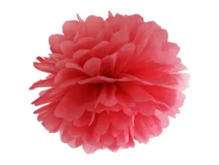 Væv pompom ø 25 cm Rød
