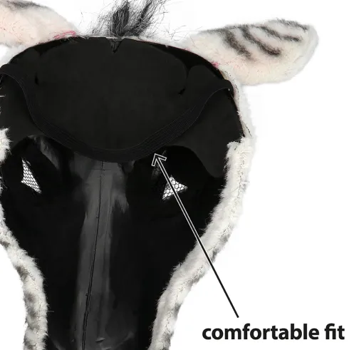 Zebra Plys Halvmaske