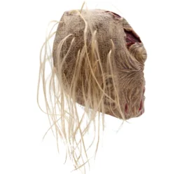 Zombie latex maske med hår